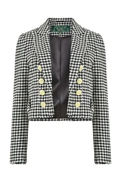 Holland Cooper Blazers|Jackets-Brompton Jacket Houndstooth