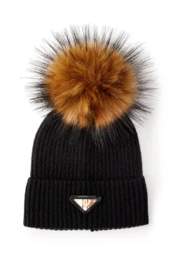 Holland Cooper Headwear|Accessories-Burghley Bobble Hat Black