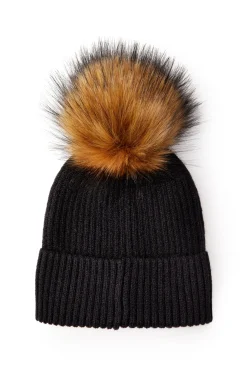 Holland Cooper Headwear|Accessories-Burghley Bobble Hat Black