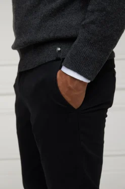 Holland Cooper Gifts For Him|Knitwear-Byron Crew Neck Knit Charcoal