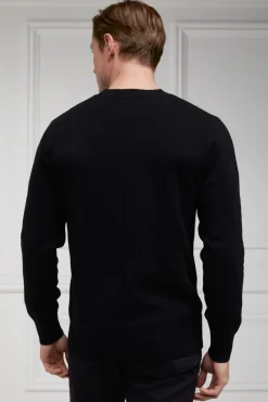 Holland Cooper Knitwear|Shop By Product-Byron Crew Neck Knit Black