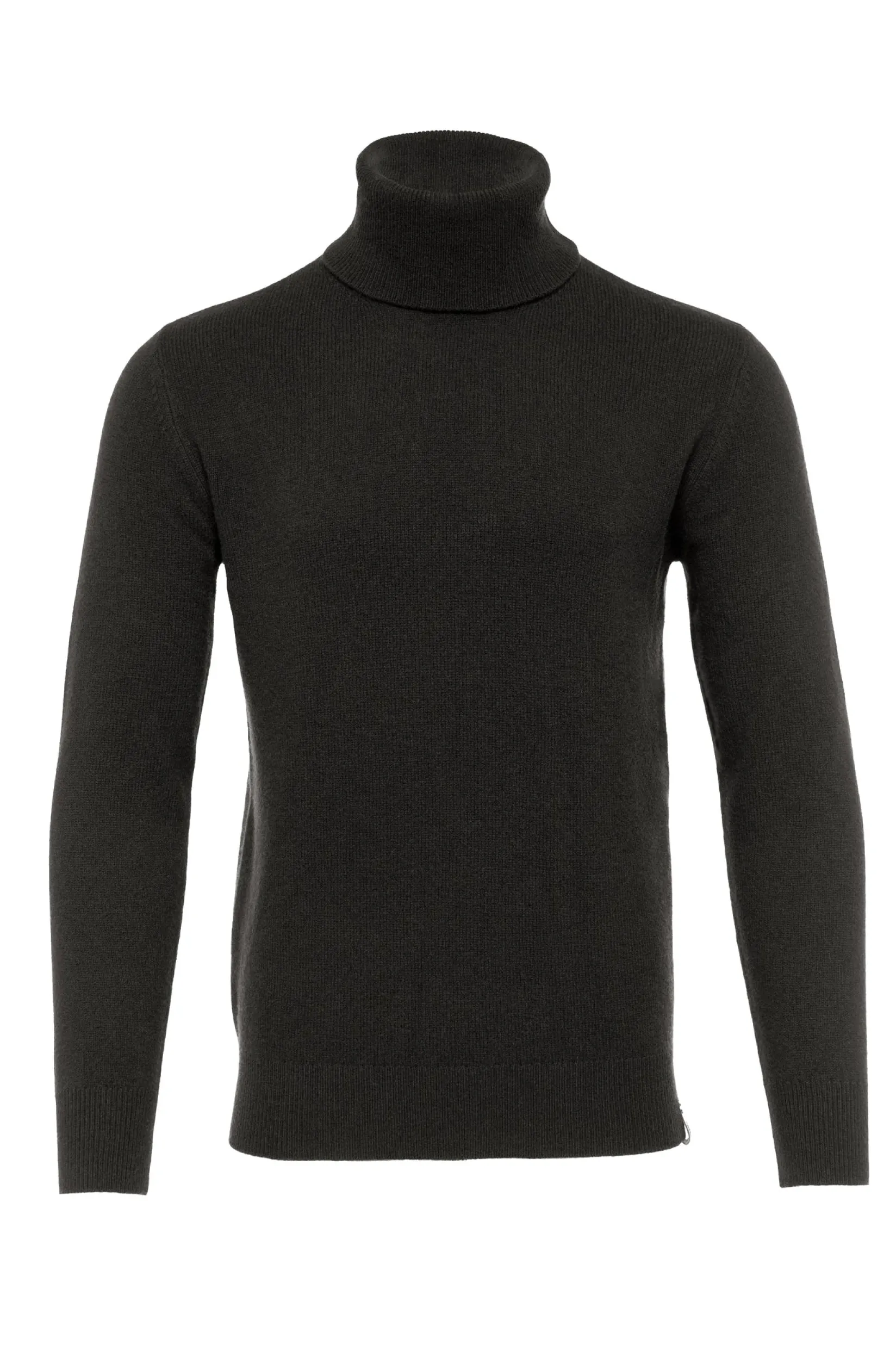 Holland Cooper Gifts For Him|Knitwear-Byron Roll Neck Knit Charcoal
