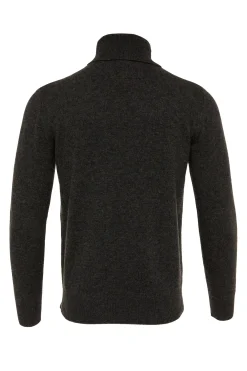 Holland Cooper Gifts For Him|Knitwear-Byron Roll Neck Knit Charcoal