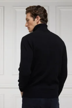 Holland Cooper Knitwear|Shop By Product-Byron Roll Neck Knit Black