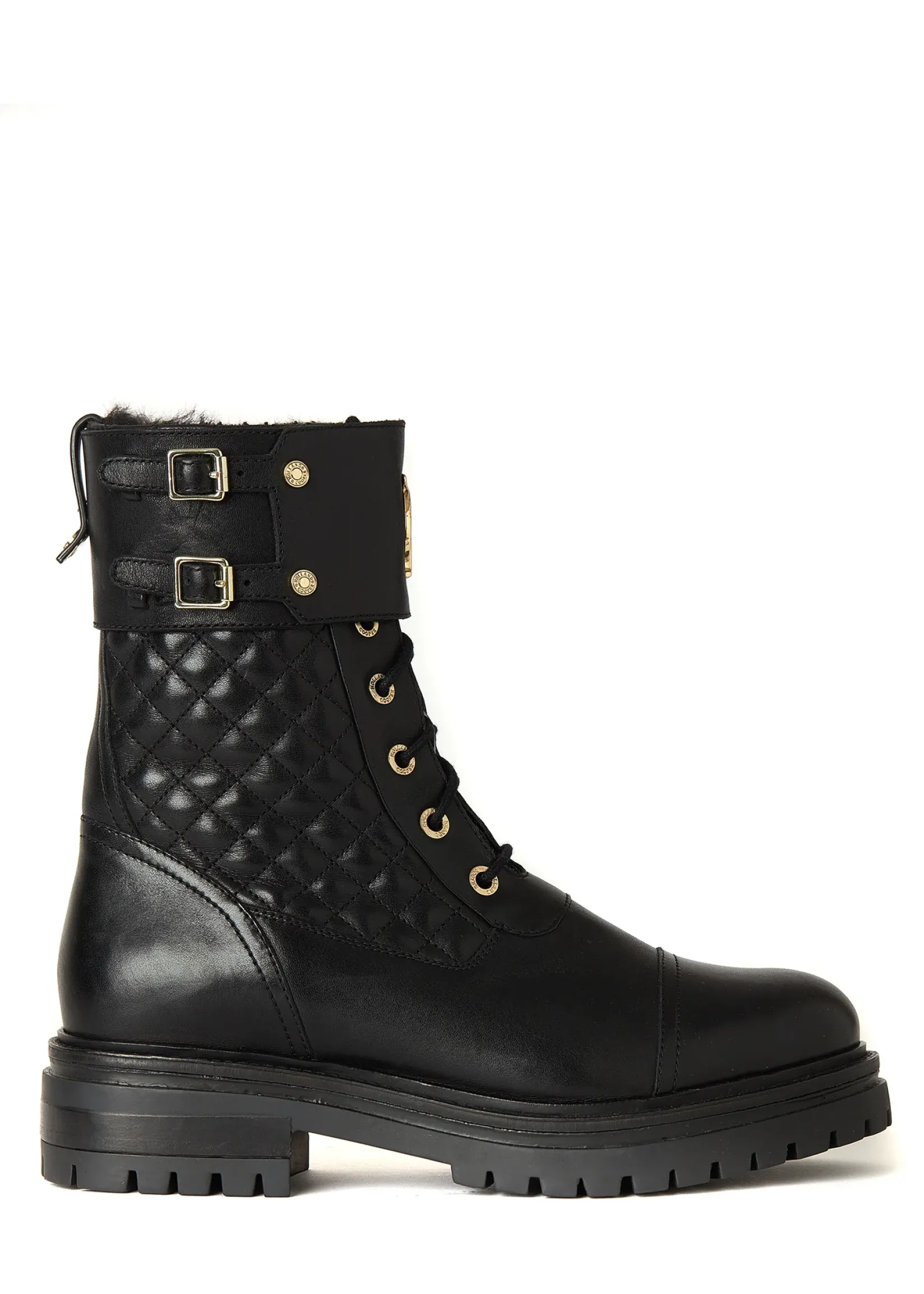Holland Cooper Gifts For Her|Boots-Camden Biker Boot Black