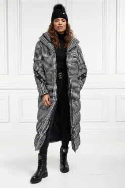 Holland Cooper Coats-Camden Longline Coat Houndstooth