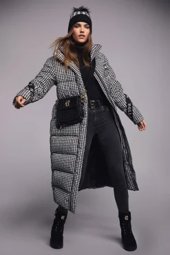 Holland Cooper Coats-Camden Longline Coat Houndstooth