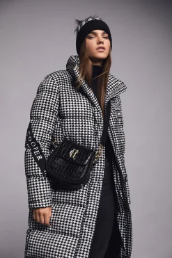 Holland Cooper Coats-Camden Longline Coat Houndstooth