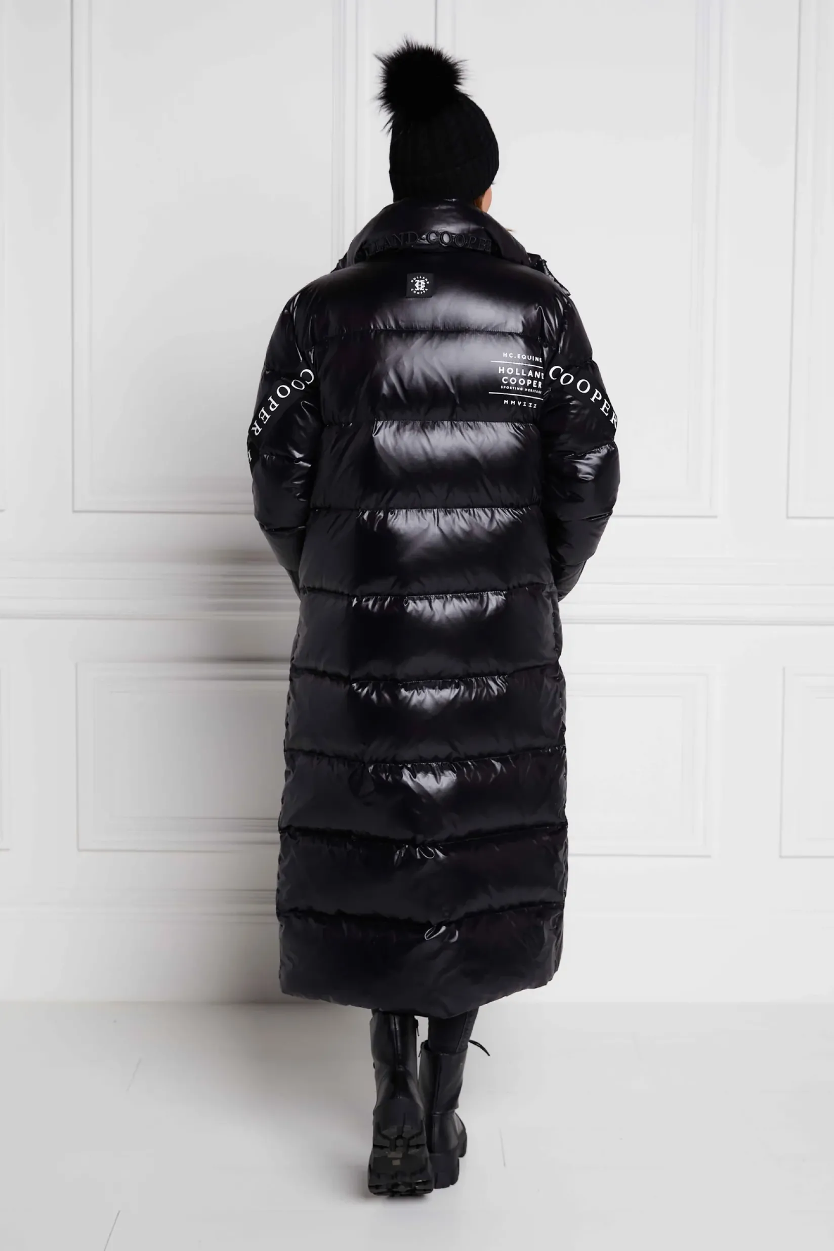 Holland Cooper Coats-Camden Longline Coat Black