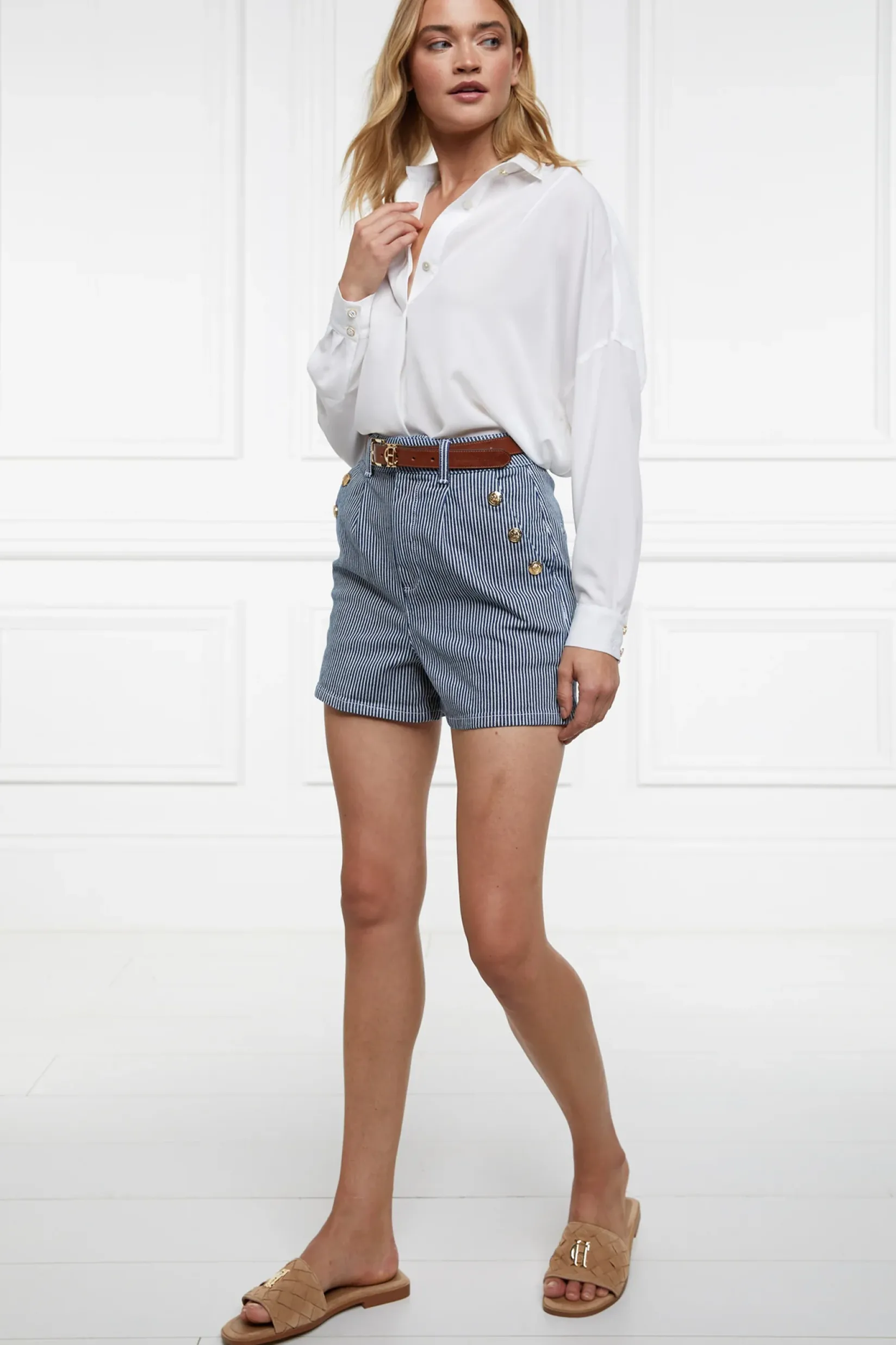 Holland Cooper Shop By Product|Shirts & Blouses-Cameron Shirt White