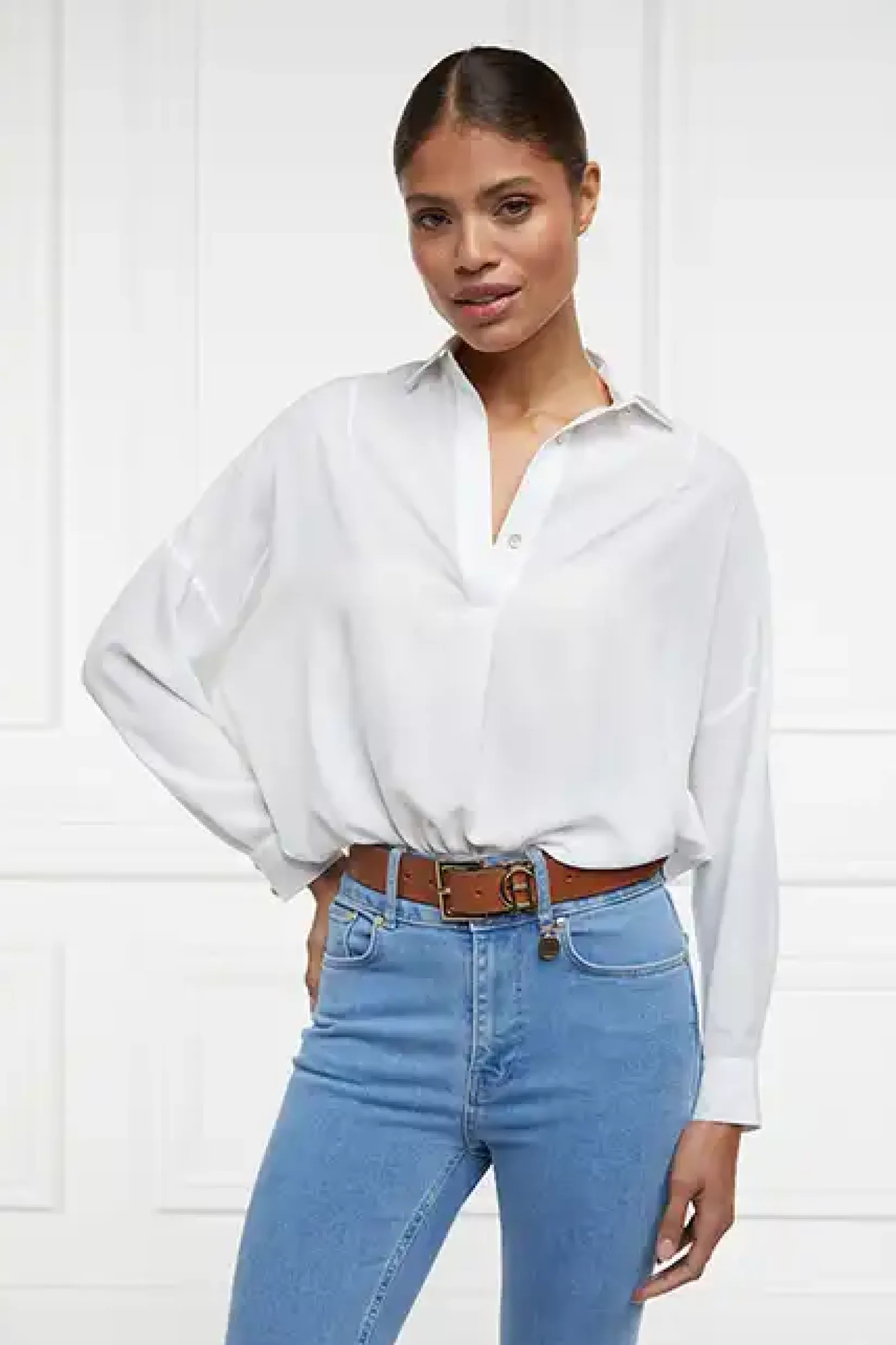 Holland Cooper Shop By Product|Shirts & Blouses-Cameron Shirt White