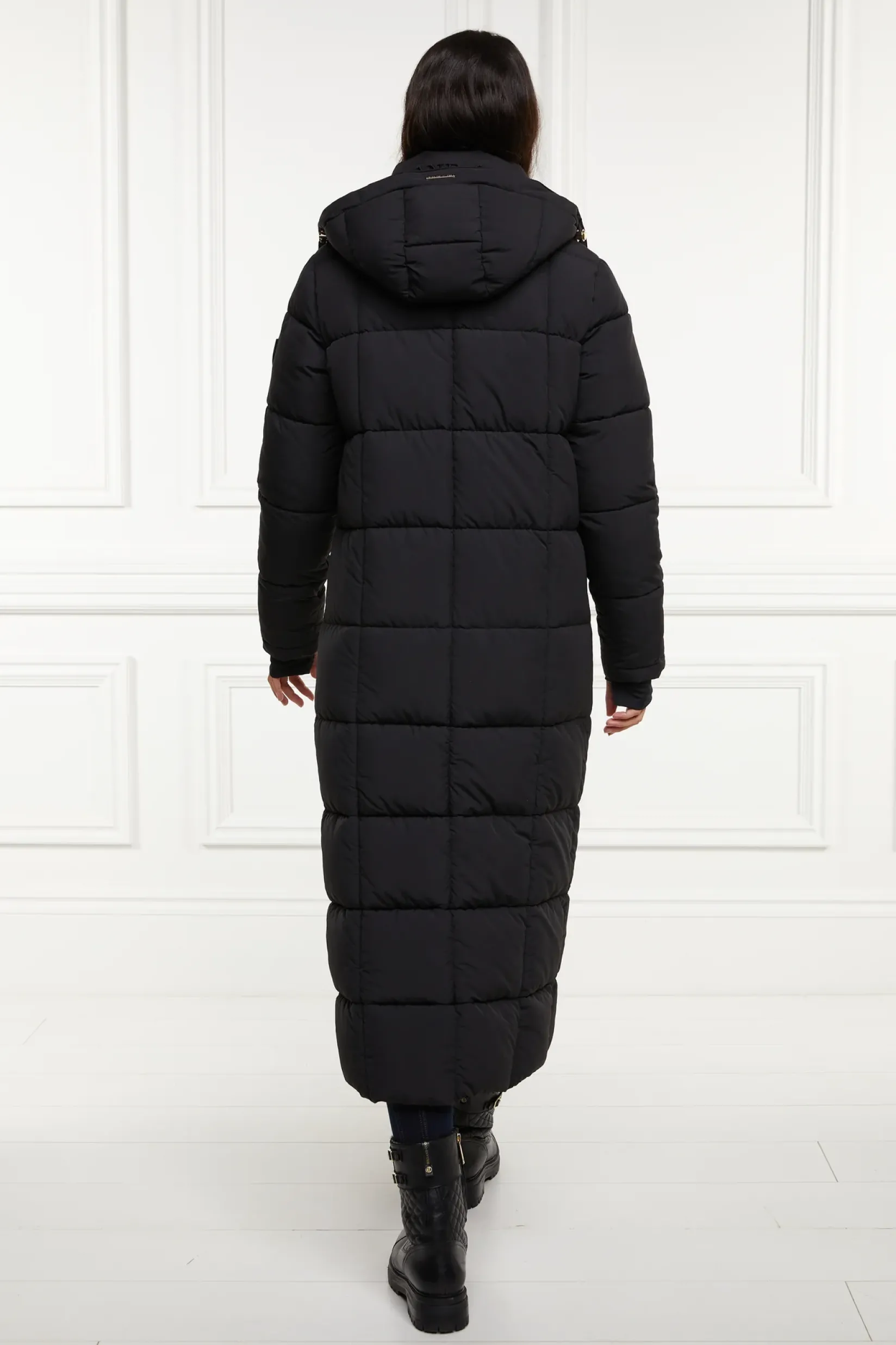Holland Cooper Gifts For Her|Coats-Carrington Longline Coat Black