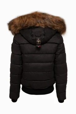 Holland Cooper Coats-Cervinia Puffer Charcoal Tweed