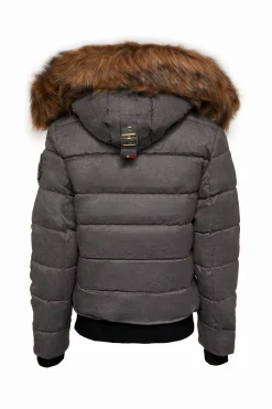 Holland Cooper Coats-Cervinia Puffer Light Grey Tweed