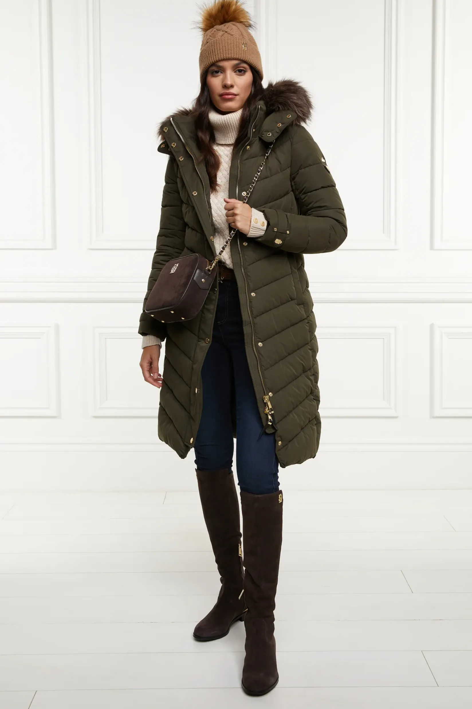 Holland Cooper Coats|The Wet Weather Edit-Chamonix Coat Khaki
