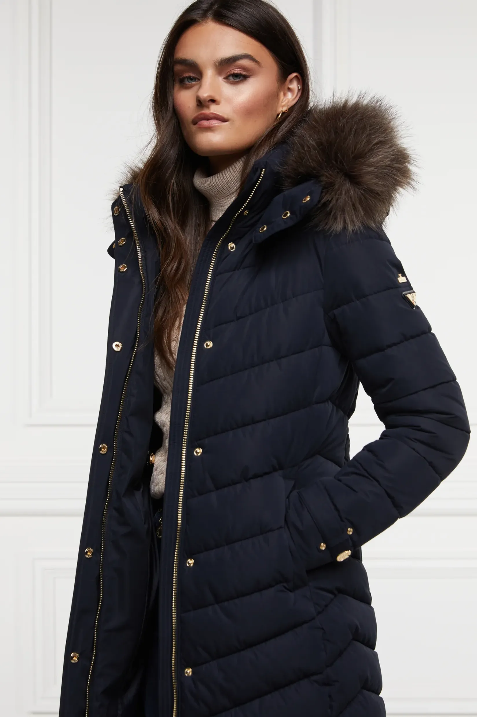 Holland Cooper Coats|The Wet Weather Edit-Chamonix Coat Ink Navy
