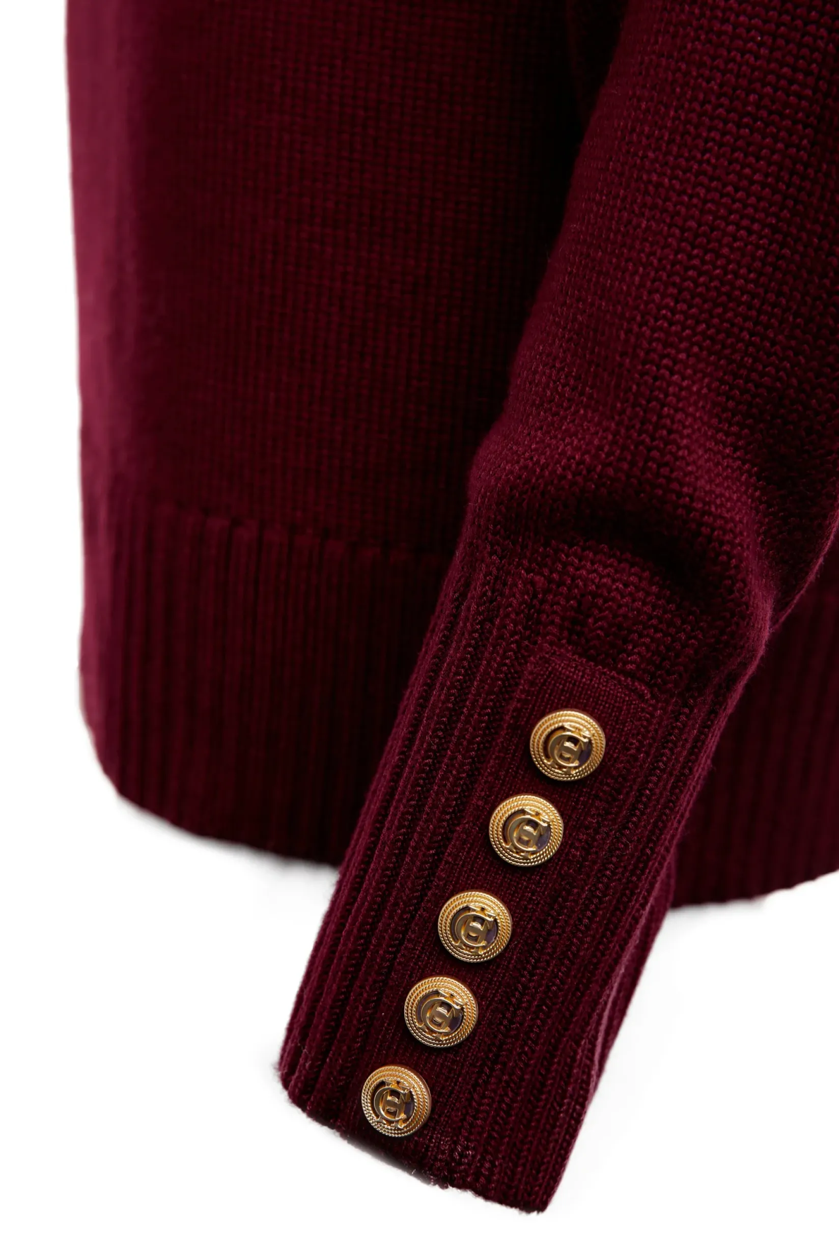 Holland Cooper Gifts For Her|Knitwear-Chamonix Roll Neck Knit Wine