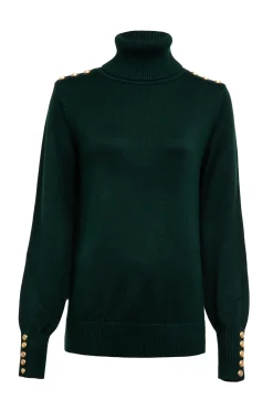 Holland Cooper Après Ski|Knitwear-Chamonix Roll Neck Knit Emerald