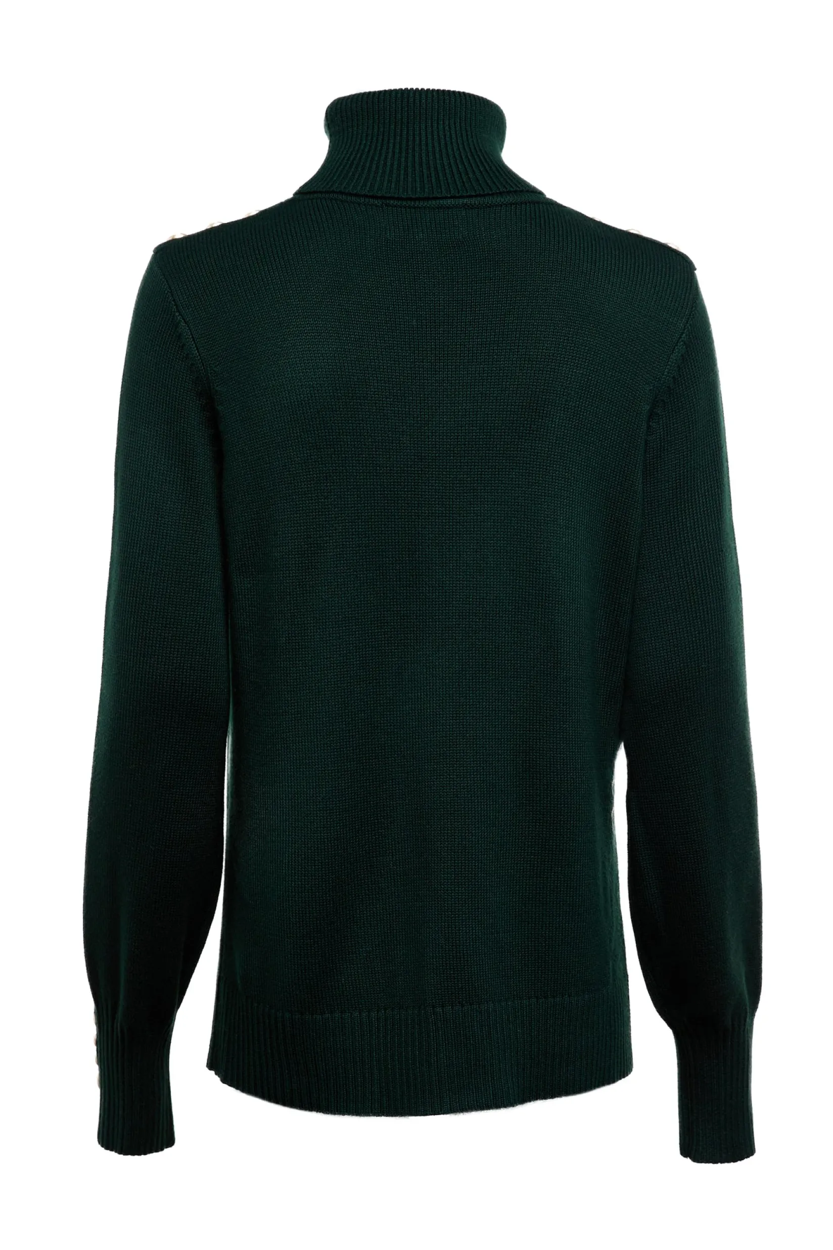 Holland Cooper Après Ski|Knitwear-Chamonix Roll Neck Knit Emerald