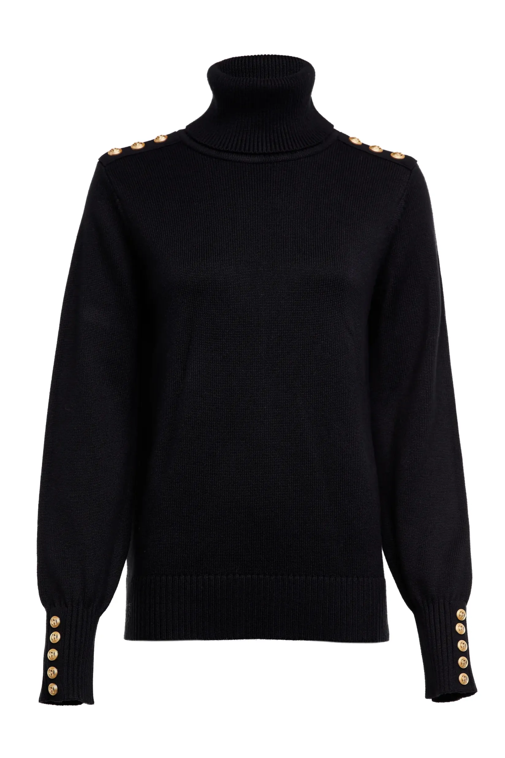 Holland Cooper Knitwear-Chamonix Roll Neck Knit Black
