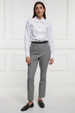 Holland Cooper Trousers|Workwear Wardrobe-Charlton Trousers Houndstooth Gold