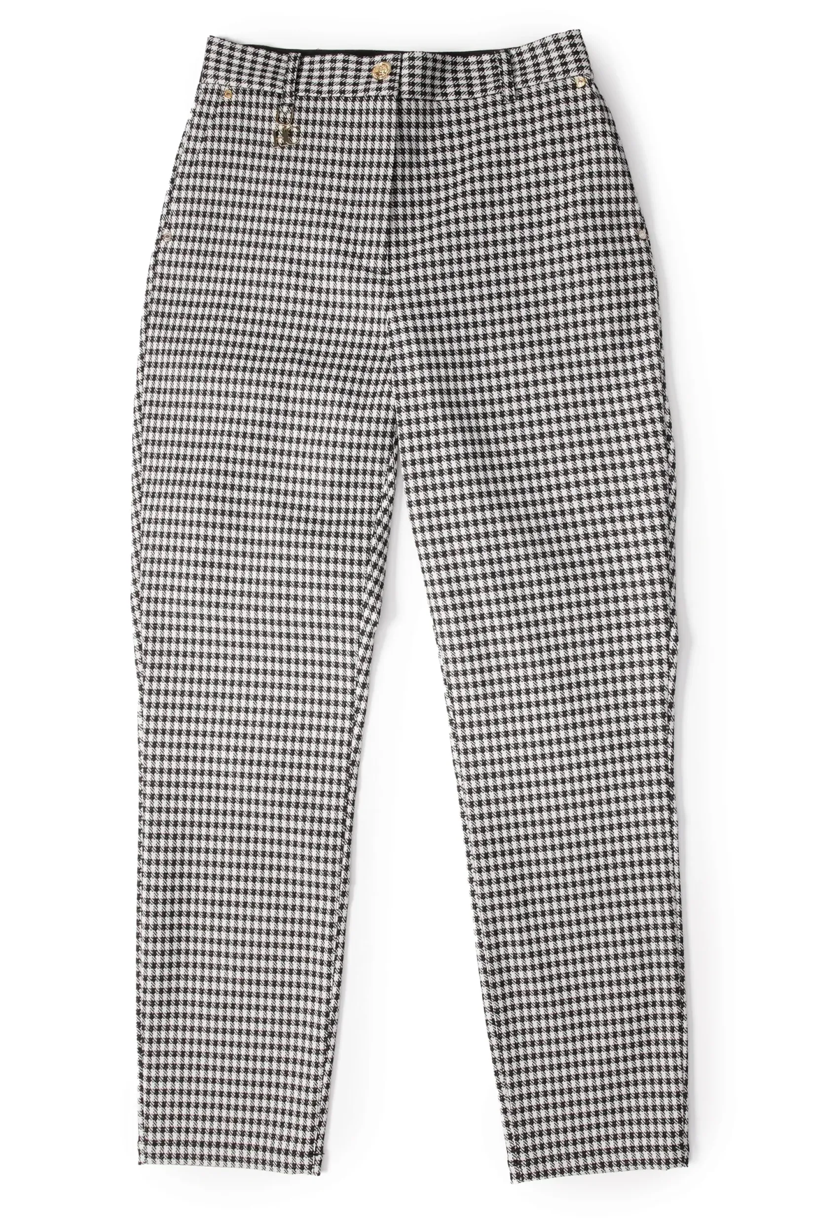 Holland Cooper Trousers|Workwear Wardrobe-Charlton Trousers Houndstooth Gold