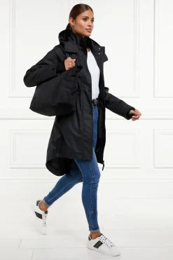 Holland Cooper Jackets|At The Stables-Chartwell Rain Parka Black