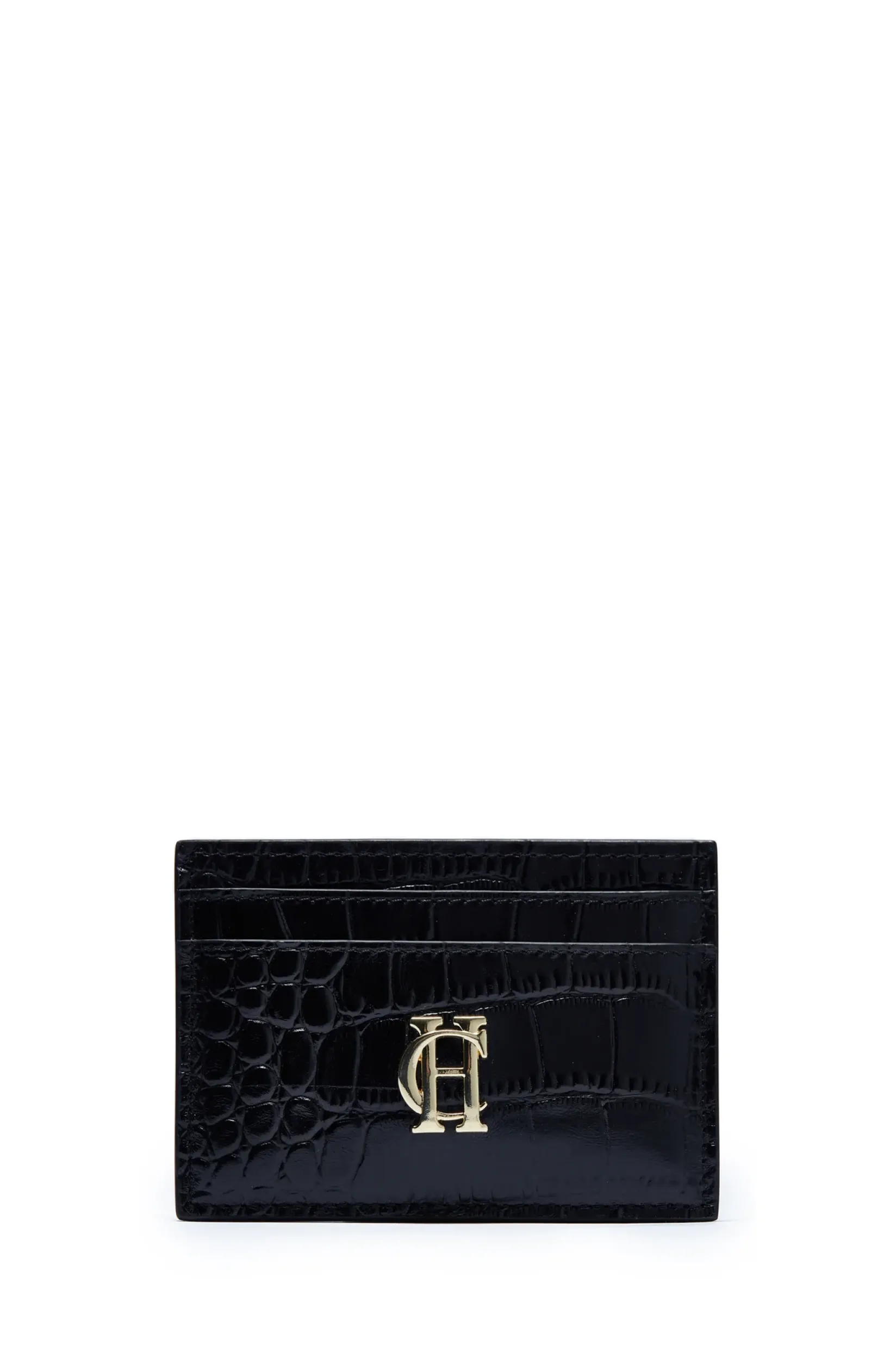 Holland Cooper The Perfect Gesture|Gifts For Him-Chelsea Card Holder Black Croc