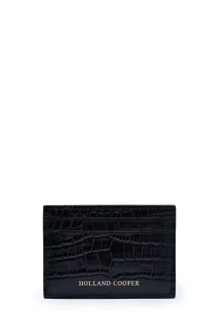 Holland Cooper The Perfect Gesture|Gifts For Him-Chelsea Card Holder Black Croc