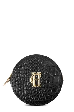 Holland Cooper Small Leather Goods|Small Leather Goods-Chelsea Coin Purse Black Croc