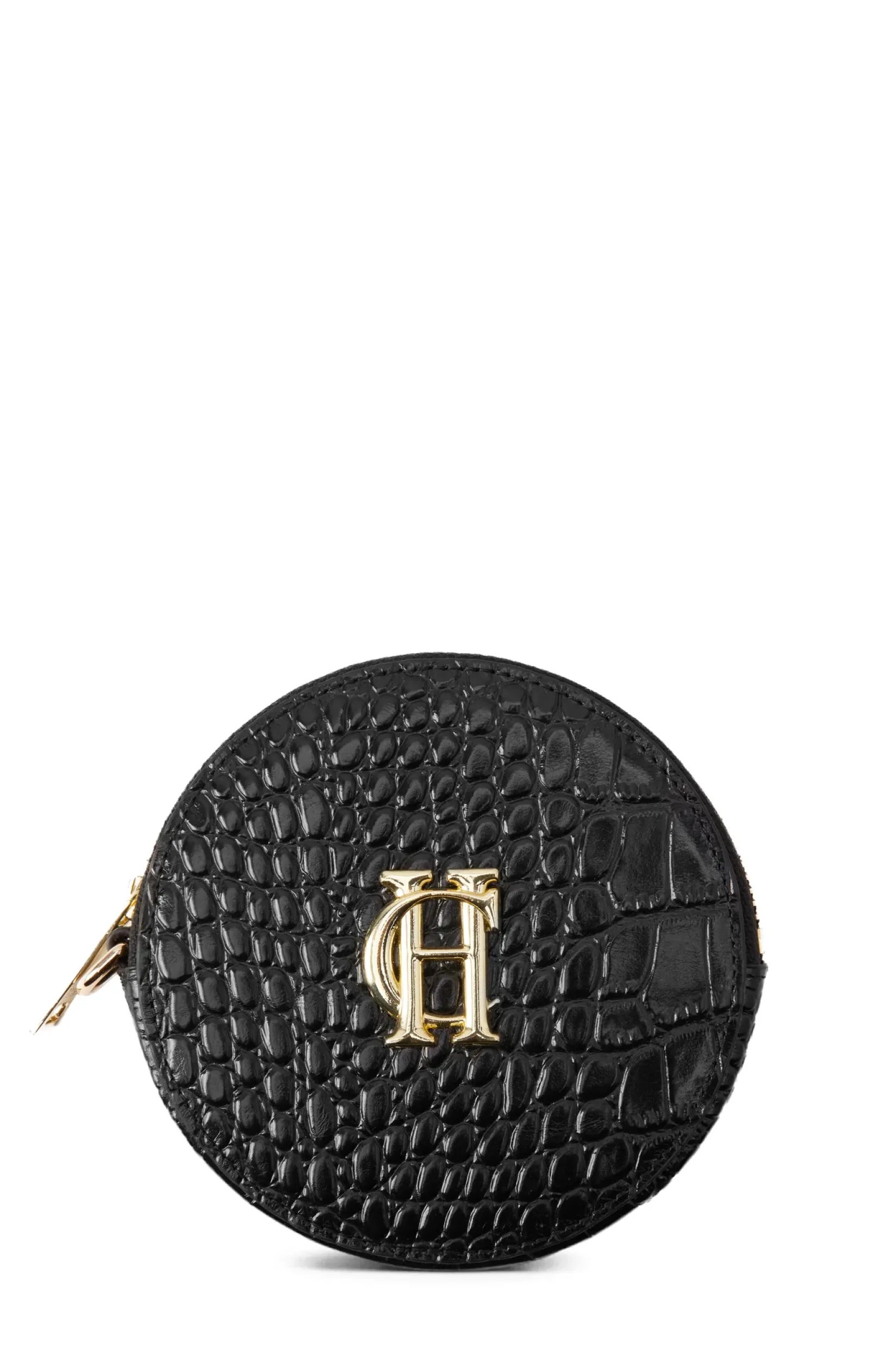 Holland Cooper Small Leather Goods|Small Leather Goods-Chelsea Coin Purse Black Croc