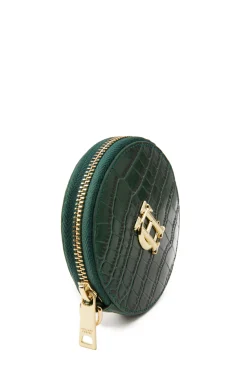 Holland Cooper Small Leather Goods|Small Leather Goods-Chelsea Coin Purse Emerald Croc
