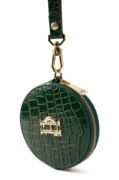 Holland Cooper Small Leather Goods|Small Leather Goods-Chelsea Coin Purse Emerald Croc