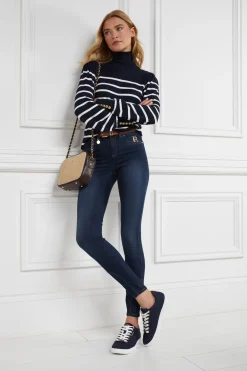 Holland Cooper Bestsellers|Footwear-Chelsea Court Trainer Ink Navy
