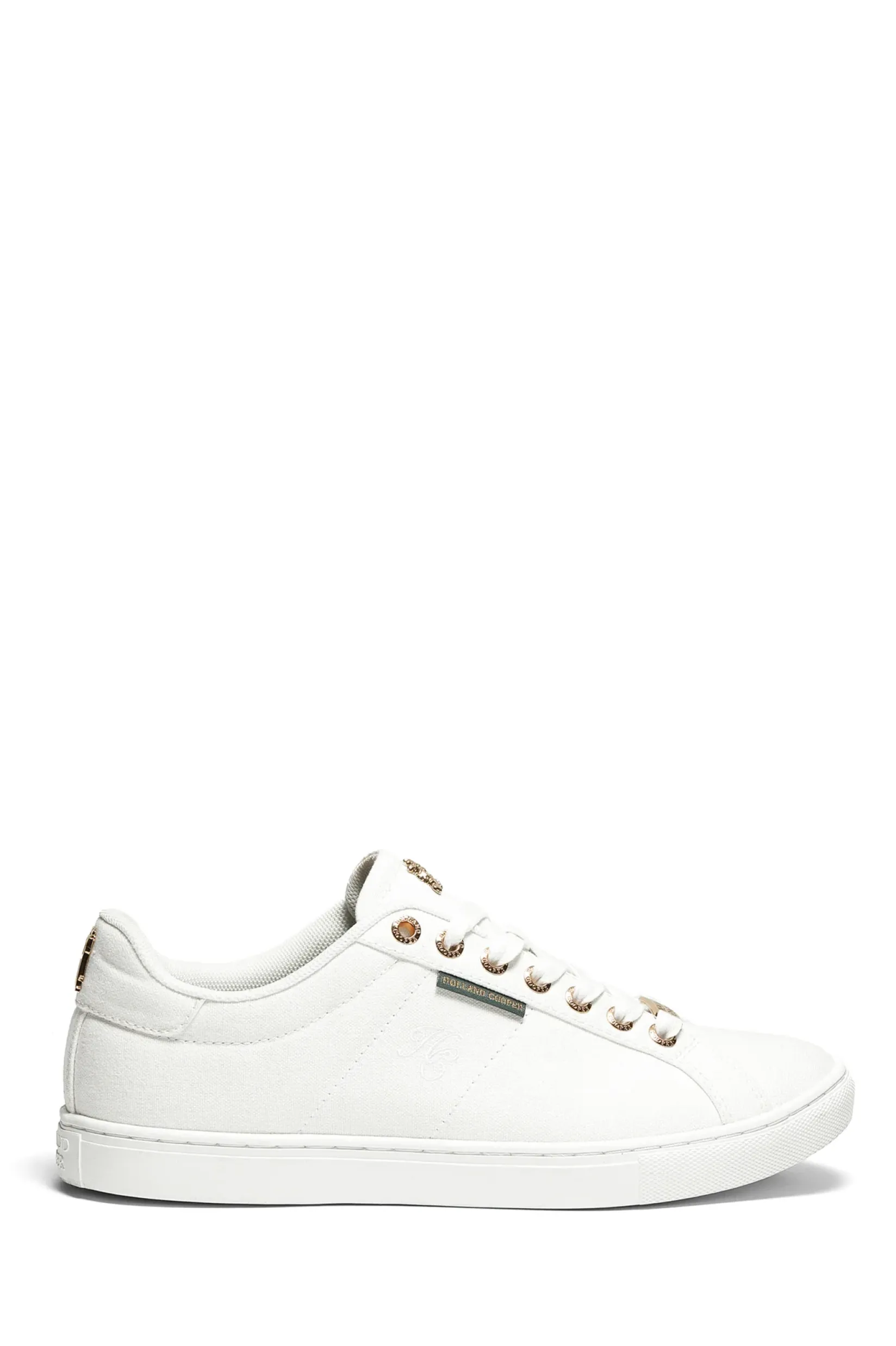 Holland Cooper Trainers|Bestsellers-Chelsea Court Trainer Embroidered White