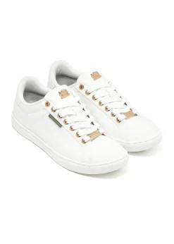 Holland Cooper Trainers|Bestsellers-Chelsea Court Trainer Embroidered White