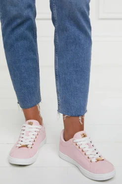 Holland Cooper Trainers|Footwear-Chelsea Court Trainer Pink
