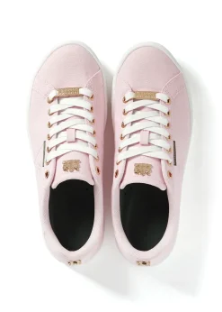 Holland Cooper Trainers|Footwear-Chelsea Court Trainer Pink
