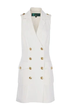 Holland Cooper Dresses-Chelsea Dress Oyster Linen