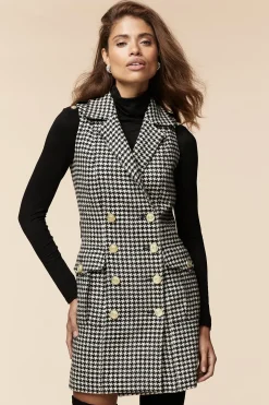Holland Cooper In Stock Tailoring-Chelsea Dress Houndstooth