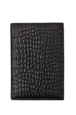 Holland Cooper Gifts For Him|Wardrobe Staples-Chelsea Passport Holder Black Croc