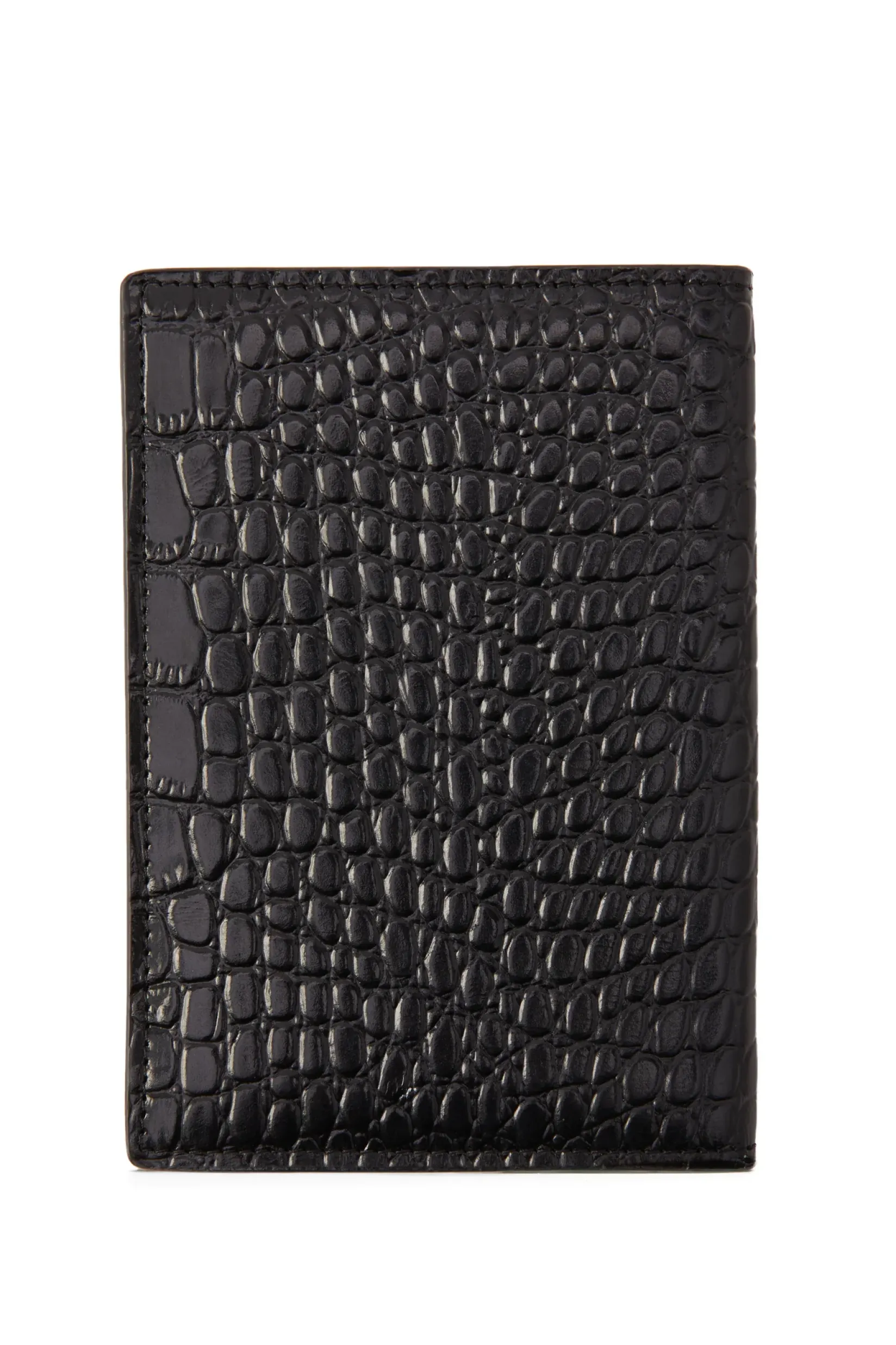 Holland Cooper Gifts For Him|Wardrobe Staples-Chelsea Passport Holder Black Croc