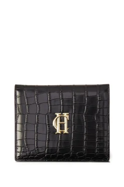 Holland Cooper Gifts For Him|Wardrobe Staples-Chelsea Passport Holder Black Croc
