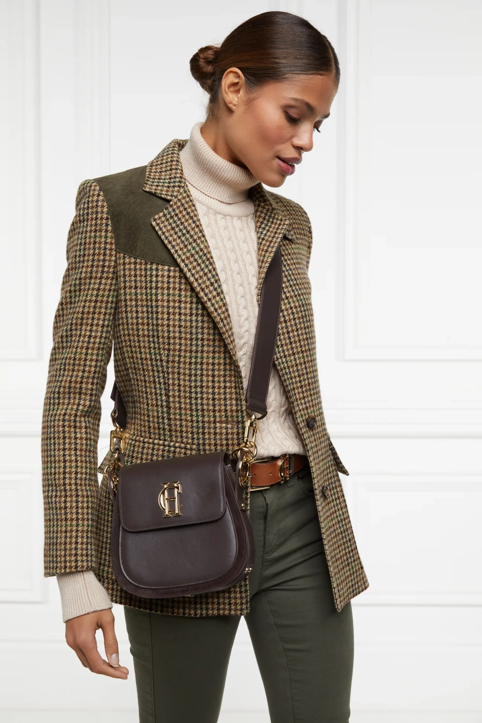 Holland Cooper The Perfect Gesture|Crossbody Bags-Chelsea Saddle Bag Chocolate