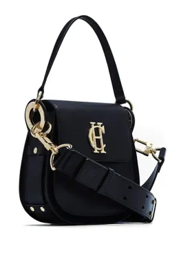 Holland Cooper Crossbody Bags|Bags-Chelsea Saddle Bag Soft Black