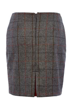 Holland Cooper Skirts|In Stock Tailoring-Chelsea Skirt Mid Blue Check