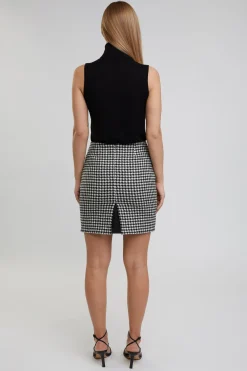 Holland Cooper Skirts|In Stock Tailoring-Chelsea Skirt Houndstooth