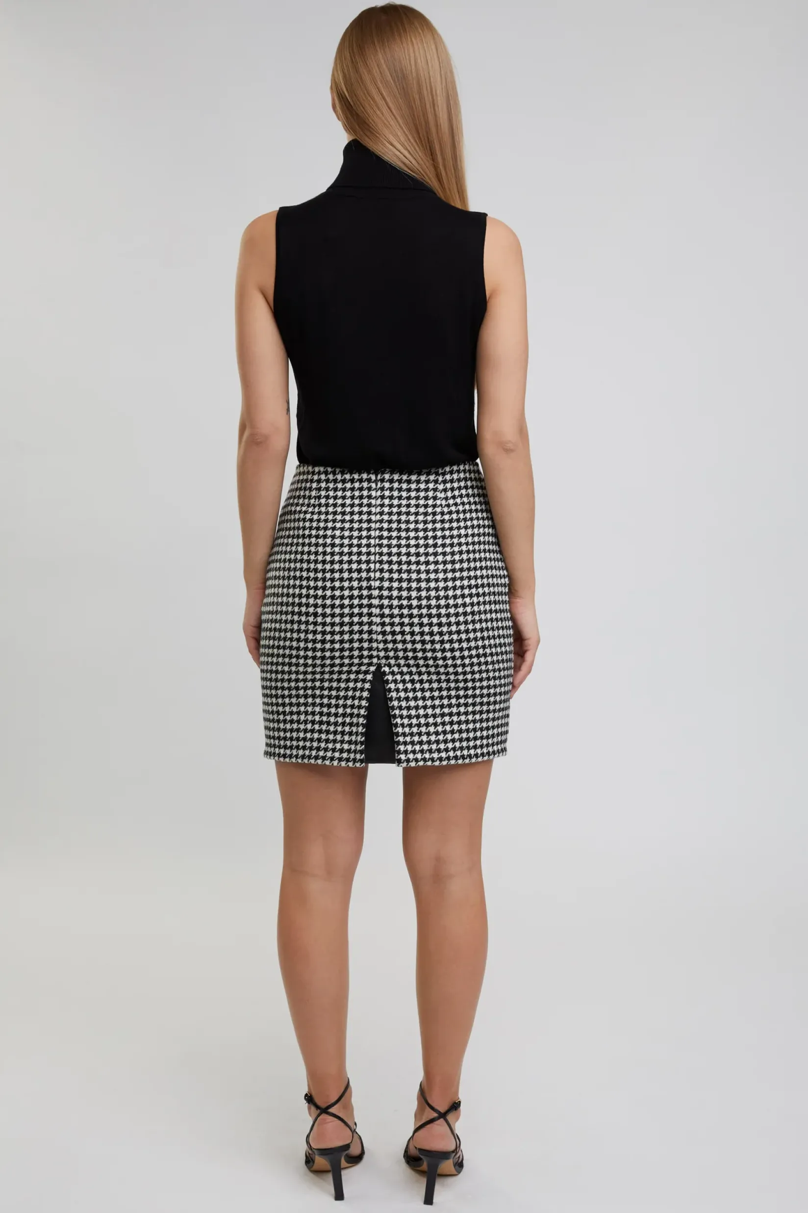 Holland Cooper Skirts|In Stock Tailoring-Chelsea Skirt Houndstooth