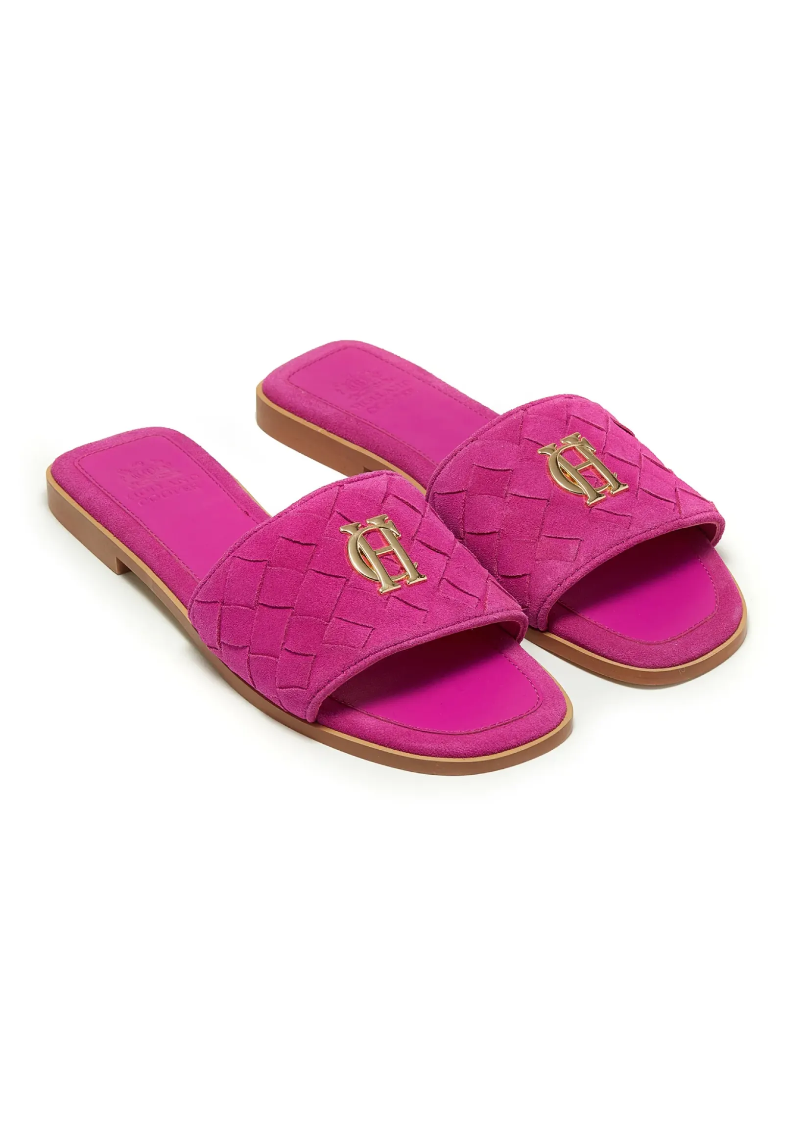 Holland Cooper Footwear|Sandals-Chelsea Slides Fuchsia