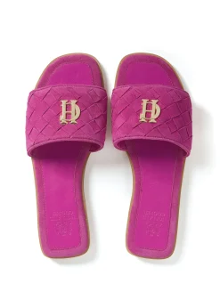 Holland Cooper Footwear|Sandals-Chelsea Slides Fuchsia
